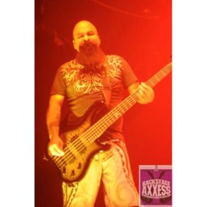 Tony Campos performing on the stage