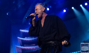 A famous rockstar performing on the stage