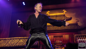 The pop star performing and dancing to his song