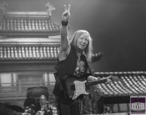 Dave Murray, the famous Guitarist on the stage