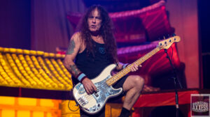 Dave Murray performing on the stage