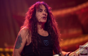 Picture of Dave Murray during a concert